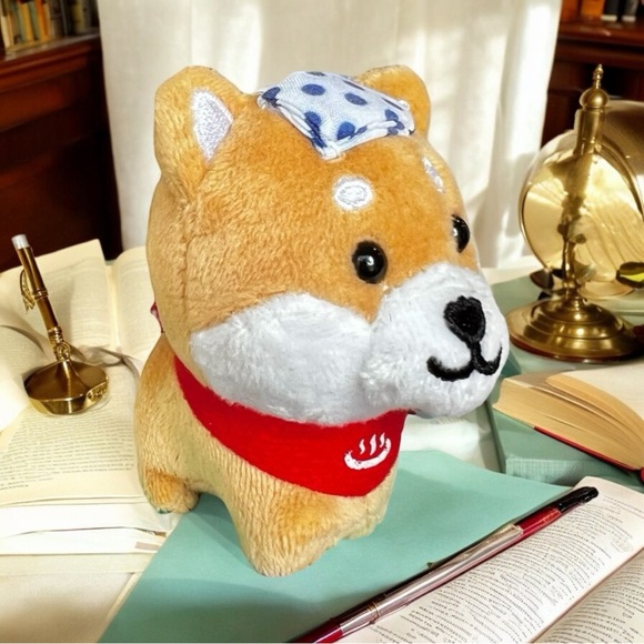Mameshiba Kawaii Mascot Plush Ball Chain Shiba Inu Mameshiba Onsen Limited Ver. - Picture 13 of 16